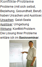 Ursache von Konflikten und Problemen