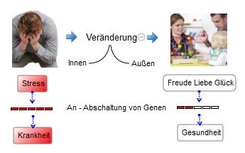 Wie durch Veränderung aus Krankheit über die Genregulation Gesundheit wird